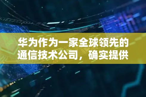 华为作为一家全球领先的通信技术公司，确实提供了多种VPN服务，包括专门的设备和软件服务。然而，华为的VPN服务在全球范围内都存在一定的安全和监管问题，这些问题可能会影响其服务质量。以下是一些关键点