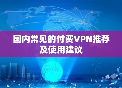 国内常见的付费VPN推荐及使用建议 国内常见的付费VPN推荐及使用建议
