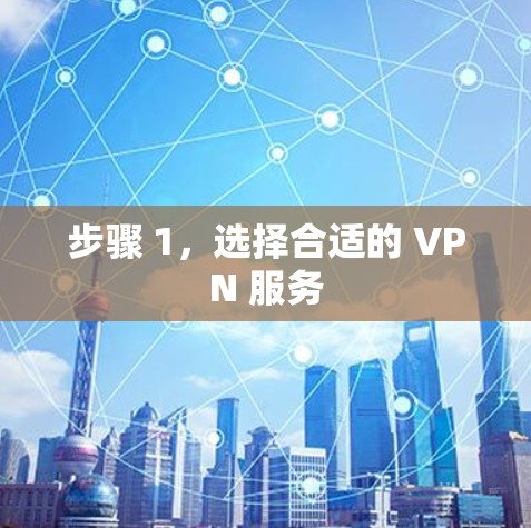 步骤 1，选择合适的 VPN 服务