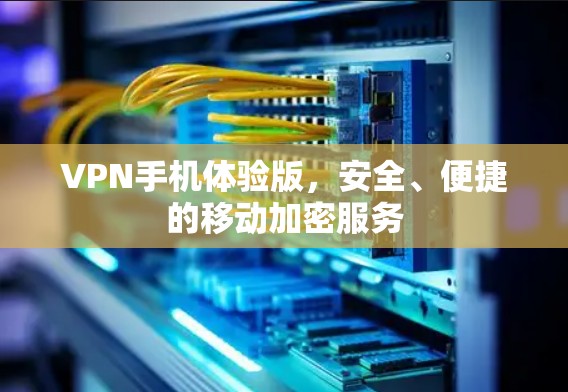 VPN手机体验版，安全、便捷的移动加密服务